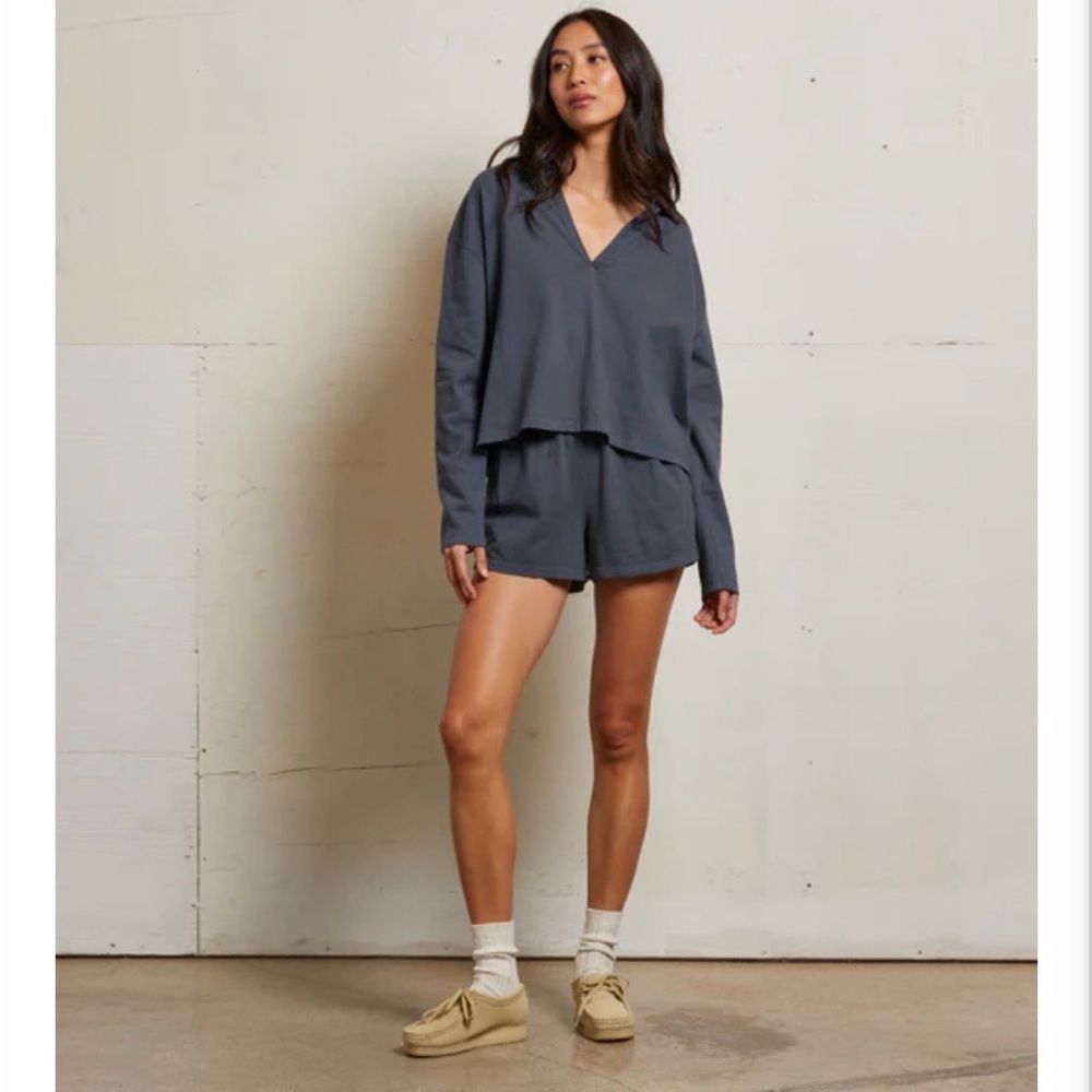 alison Tennessee jersey collared top (M)